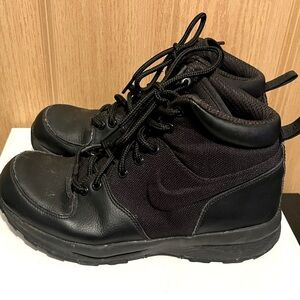 Nike ACG Manoa Black 613546-001 Leather Lace Up Boots